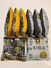 8 Cornhole Bag Bean Set U S United States Army Y/B