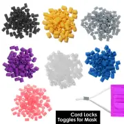 Adjustable Cord Locks Lanyard Buckle Silicone Elastic Cord Stopper 10-100pcs