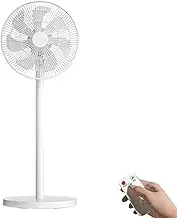 Summer Floor Fan,Silent Vertical Tower Fan with Remote Control, Powerful Fan 7 Speeds Energy Saving and Low Noise,White
