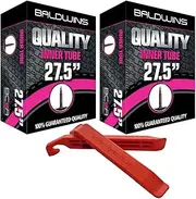 PAIR 27.5" Baldwins Cycle/Bike Inner Tubes 27.5" x 2.4 to 2.80 (Fits any 2.40, 2.50, 2.60, 2.70, 2.80 tyre) Presta/French Valves & BALDY'S TYRE LEVERS (Pack of 2)