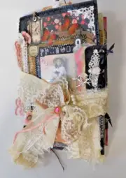 Junk Journal Chunky OOAK Vintage Style 104 Pages 9" x 6" Loaded Tags Cards +