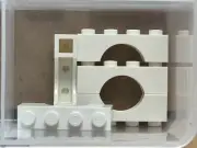 LEGO Parts - White Arch 1 x 4 - No 3659 - QTY 5