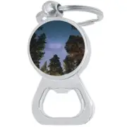 Stars Tree Bottle Opener Keychain - Metal Beer Bar Tool Key Ring