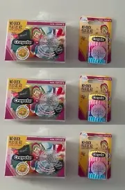 6 Pack Crayola Invisibobble No Ouch Hair Ring Lot Sprunchies Tie