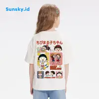 在飛比找蝦皮購物優惠-櫻桃小丸子 Sunsky T恤上衣女孩赤壁小丸子T恤最新er