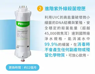 【免運費+原廠安裝】3M UVA3000 紫外線殺菌 淨水器 (附濾心燈匣)