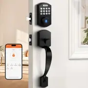 Smart Keyless Entry Door Lock Deadbolt, Front Door Lock Set with Fingerprint ...