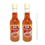 Three Ladies Vietnamese Fish Sauce Nuoc Mam Spring Roll 300 ml X 2 & Mini Whisk