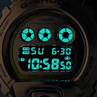 CASIO 卡西歐 G-SHOCK (GM-6900G-9)【台灣原廠公司貨】強悍街頭嘻哈金屬錶-黑金