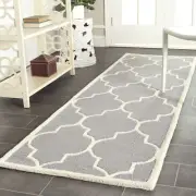 Safavieh Cambridge SILVER / IVORY Wool Runner 2'-6 x 20' - CAM134D-220