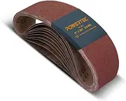 POWERTEC 10PK 4x36 Sanding Belts, 120 Grit Aluminum Oxide, 4 x 36 Inch Sanding Belts for Benchtop Belt and Disc Sander, Belt Sandpaper for Woodworking, Metalworking, Paint, Rust Removal (110110)