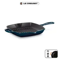 在飛比找momo購物網優惠-【Le Creuset】琺瑯鑄鐵鍋典藏單耳單柄方鐵烤盤26c