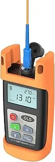 Optical Light Source, 1310/1550nm Dual Wavelength Handheld Stabilized Light Source Single Mode Light Source, OLS Mini Fiber Optic Power Meter, FC SC ST 2.5mm Universal, Backlight