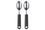 2PK MasterCraft Soft Grip Stainless Steel Portable Ice Cream Scoop Home Kitchen