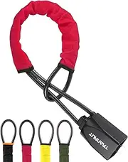 Turnart Steering Wheel Lock Universal Fit Most Vehicles with Seat Belt Buckles Sturdy Lock for Car Truck SUV Van Security with 3 Keys (Red)