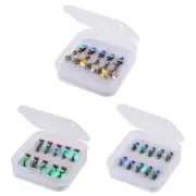 Feather Fly Hooks with Sequins for Enhanced Fish Attraction Pack of 10