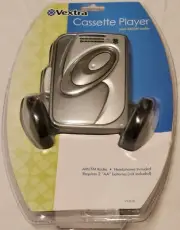 Vintage Vextra Portable Silver Blue Cassette Player VX3126 AM/FM Radio New