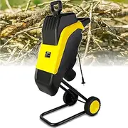 2500W Electric Garden Shredder, Max Diameter 35mm, Includes 50L Collection Bag, Rapid Blade System, 30M Wire, Garden Mulcher Suitable for Wood and Tough Garden Debris