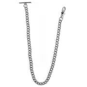 14 Inch Pocket Watch Chain Albert T Bar Chain with Lobster Clasps Watch Chain