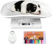 Digital Pet Scale for Small Animal,Puppy Scales for Weighing with Pet Finder ＆ 15 Adjustable Collars,Baby Scale Multi-Function Electronic Scales for Newborn Pets(Max 33 lbs)