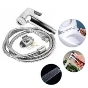 Toilet Bidet Douche Hand Held Shower Head Spray Wash Hose Set Multi-functional