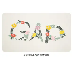 Gap 女童裝 Logo印花假兩件圓領長袖上衣-奶白色(890218)