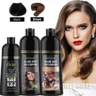 Mokeru 500ml Natural Argan Oil Essence Instant Hair Dye Shampoo Hair Coloring