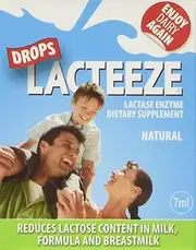 NEW Lacteeze Anti Diarrhoea Supplement Drops Reduce Lactose Content 7ml