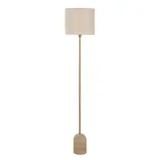 Lethbridge Beige Cream Club Floor Lamp