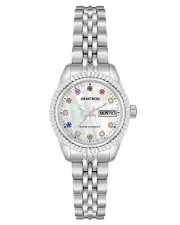 Armitron Women's Day/Date Crystal Accented Dial Metal Bracelet Watch, 75/2475