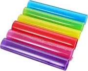 AUXIN 6 Pcs A4 Size Jelly Transparent Leather Vinyl Sheets,Candy Solid Colors Waterproof Faux Leather Fabric Sheets Perfect for Making Bows Earrings Handbags,8.2" x 11.8" (21cm x 30cm)