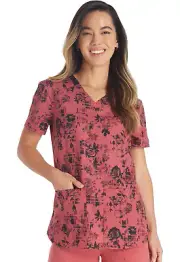 Grunge N Roses Dickies Scrubs EDS V Neck Top DK876 GNRS