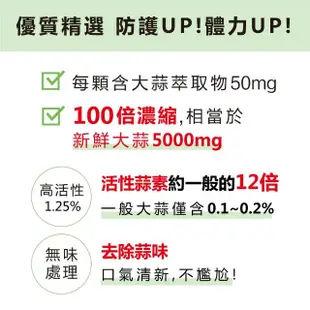 【Lovita愛維他】無味大蒜精素食膠囊5000mg(60顆)