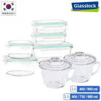 在飛比找momo購物網優惠-【Glasslock】強化玻璃微波保鮮盒+泡麵碗7件組(保鮮