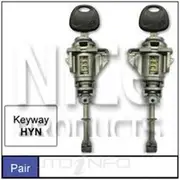 Nice Door Lock Barrel - Pair, NDL133G