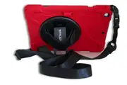 StylePro, iPad 10.2 shockproof case with hand & shoulder strap & stand for iPad 7, 8 & 9 gen, red