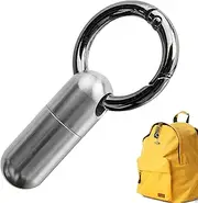 Furtryvl Portable Pill Storage Box - Portable Titanium Pill Box Waterproof Pill Case | Daily Anti-Rust Pill Organizer Keychain Pill Holder for Pocket
