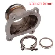 CT26 Downpipe Turbocharger Flange 2.5" 63mm & Clamp Outlet V-Band Fits Toyota