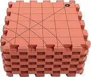 9 Pack Blocking Mats for Knitting and Crochet Project, Extra Thick Knitting Blocking Mat with Grid Lines, Knitting Mats Brick Red Interlocking Foam Blocking Board for Crochet
