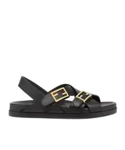 Fendi Feel Cross-Over Slides 35,36,37.5,37,38.5,38,39.5,39,40,36.5,41 black