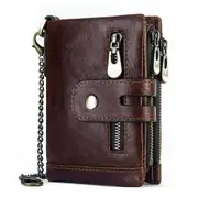 Men's Leather Chain Wallet Holder