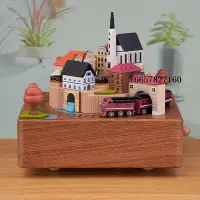 在飛比找Yahoo!奇摩拍賣優惠-音樂盒jeancard音樂盒八音盒森活木趣木質小火車女生女孩