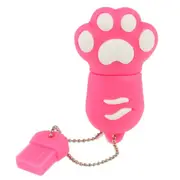 4Gb Bear'S Paw Shaped Silicone Usb 2.0 Flash Disk