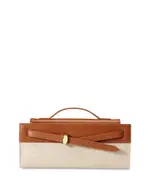 Veronica Beard Dash Canvas Clutch Bag