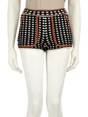 Patterned High Waisted Shorts