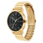 Tommy Hilfiger 1782019 Gold Tone Black Date Dial Womens watch