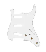 920D Custom SSS Pre-Wired Pickguard for Strat With A White Pickguard and S7W-...