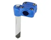 22.2mm BMX Bike Quill Stem 4-Bolt Alloy Blue New