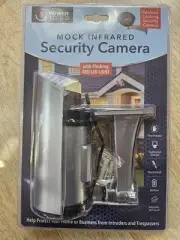 Fake Dummy Surveillance Security Cameras CCTV & Record Light