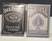 Bicycle Playing Card Deck Lot Jack Daniel's & Fashion Daybreak Standard USA Made